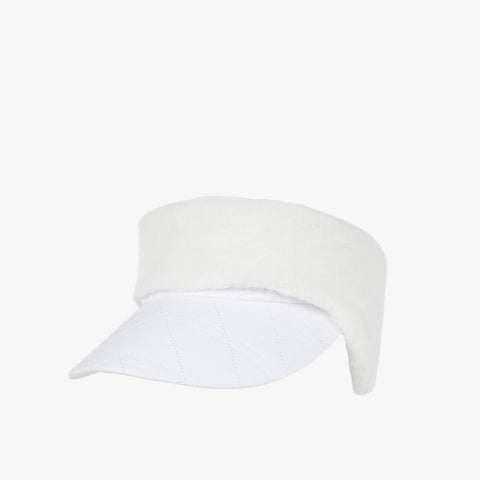 QUILTED EARMUFF VISOR(WHITE)