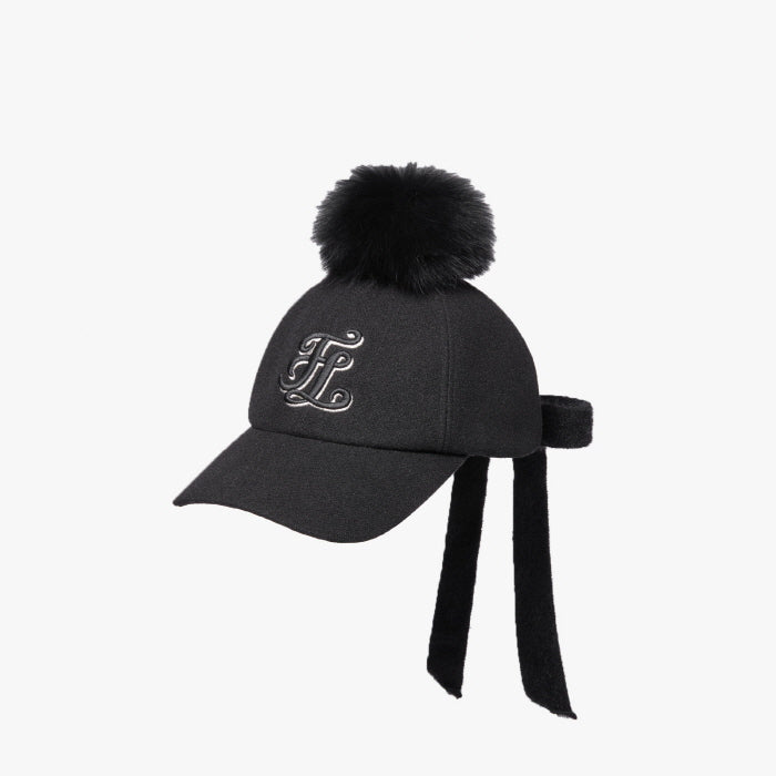 FOX RIBBON CAP(BLACK)