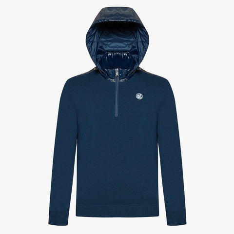 MEN'S WINDPROOF HYBRID OUTER(BLUE)