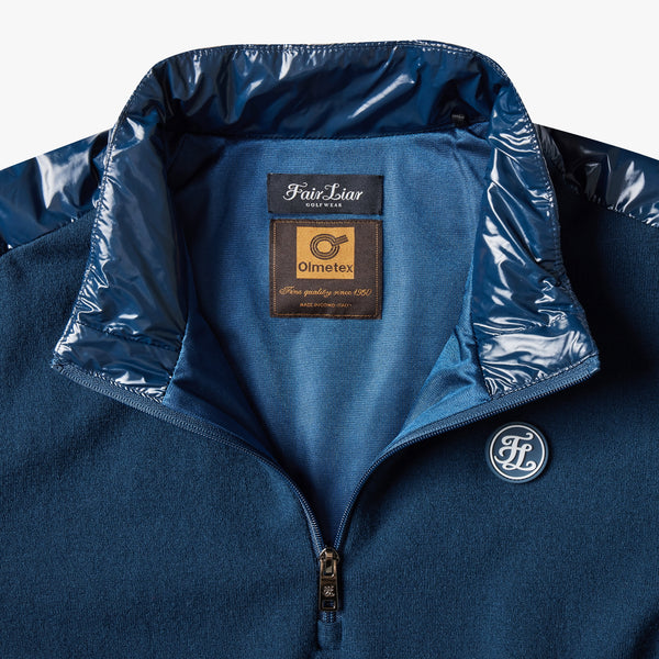 MEN'S WINDPROOF HYBRID OUTER(BLUE)