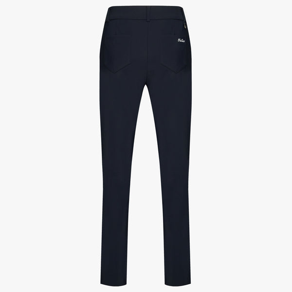 STRAIGHT FIT BONDED PANTS(BLACK)