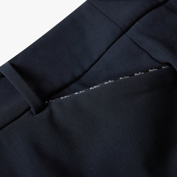 STRAIGHT FIT BONDED PANTS(BLACK)