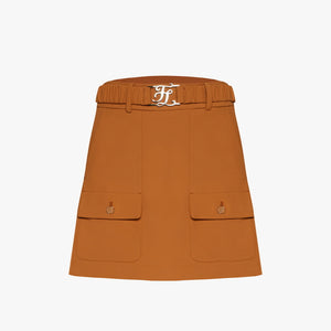 LOGO BELT-SET SKIRT(BEIGE)