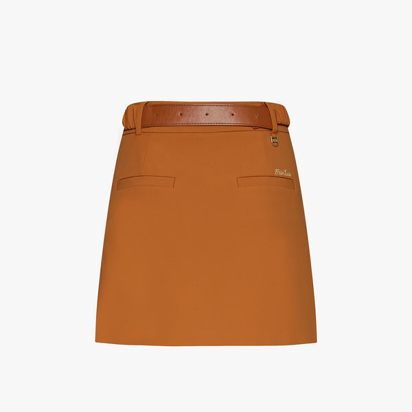 LOGO BELT-SET SKIRT(BEIGE)