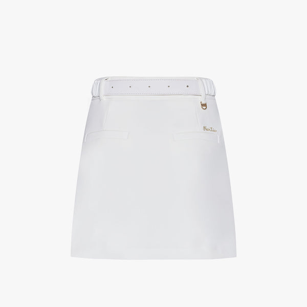 LOGO BELT-SET SKIRT(WHITE)