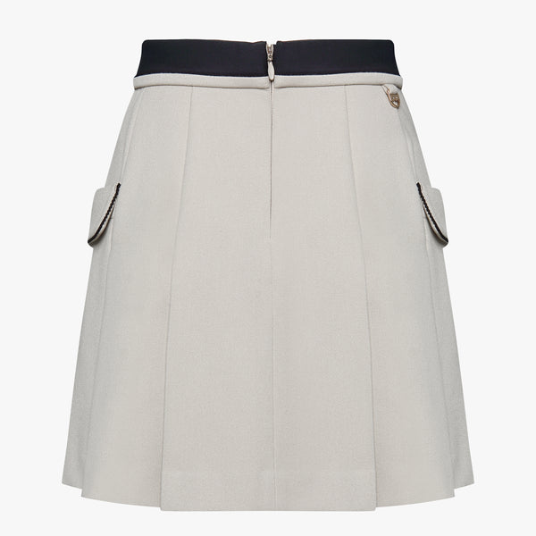 BAND STRETCH SKIRT(BEIGE)