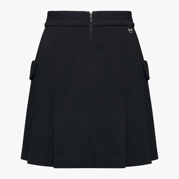 BAND STRETCH SKIRT(BLACK)