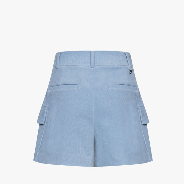CORDUROY POCKET SHORTS(CERAMICS BLUE)