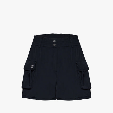 PUFFER STRING SHORTS(BLACK)