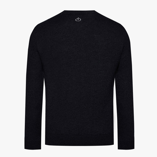 MEN'S WINDPROOF  LOGO KNIT(BLACK)