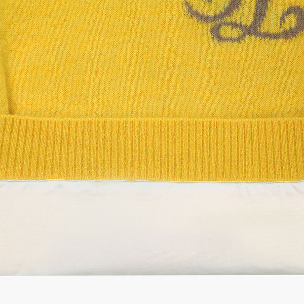 MEN'S WINDPROOF LOGO KNIT(YELLOW)