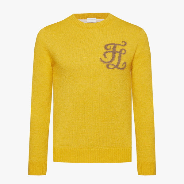 MEN'S WINDPROOF LOGO KNIT(YELLOW)