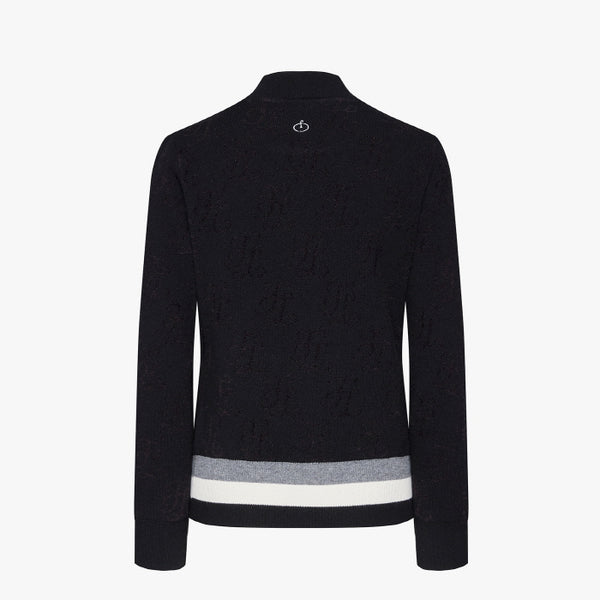 WINDPROOF JAQUARD KNIT(BLACK)