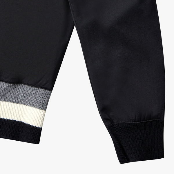 WINDPROOF JAQUARD KNIT(BLACK)