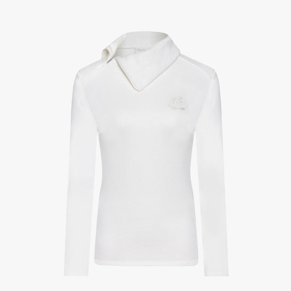 OBLIQUE FLEECE T-SHIRT(WHITE)