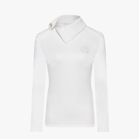 OBLIQUE FLEECE T-SHIRT(WHITE)