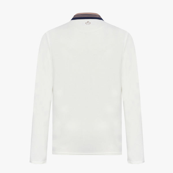 MEN'S KNIT COLLAR T-SHIRT(WHITE)