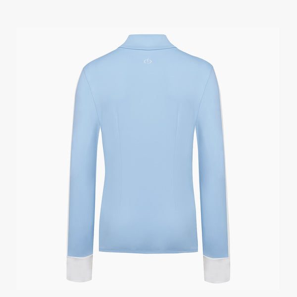 FAIRLIAR LONG SLEEVE TURTLENECK T-SHIRT(CERAMICS BLUE)