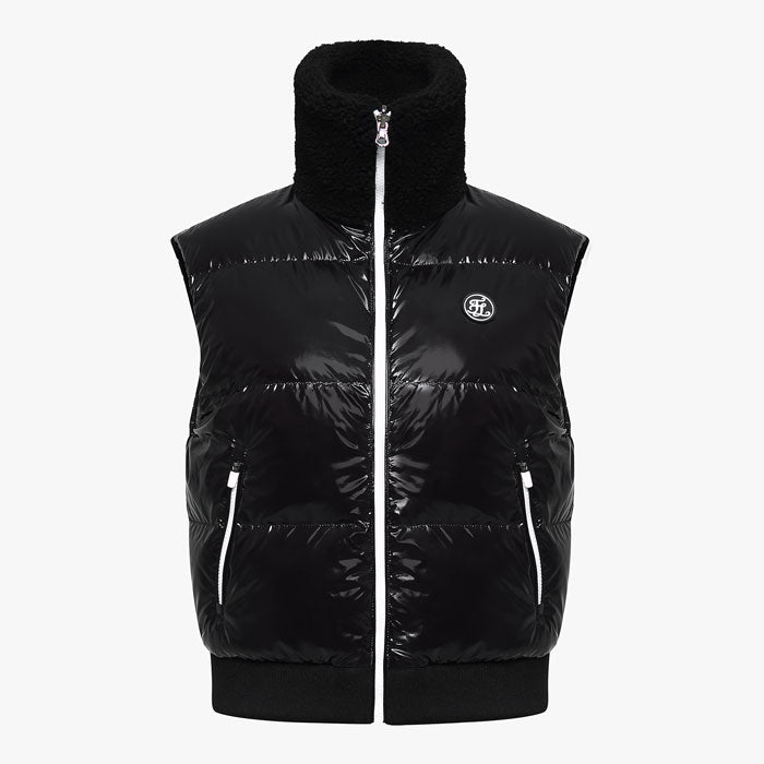 REVERSIBLE DOWN VEST(BLACK)