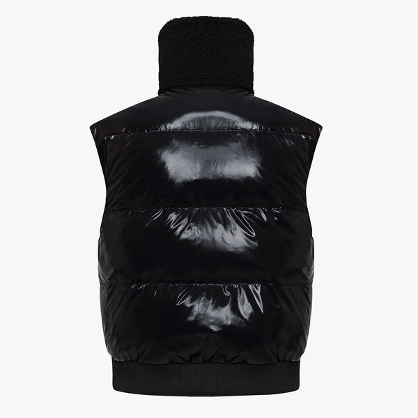 REVERSIBLE DOWN VEST(BLACK)