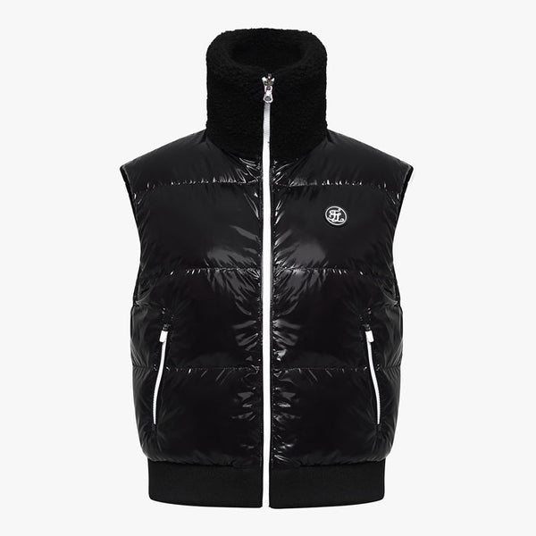 REVERSIBLE DOWN VEST(BLACK)