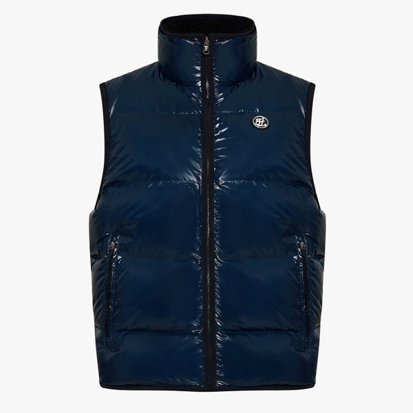 MEN'S REVERSIBLE DOWN VEST(BLUE)