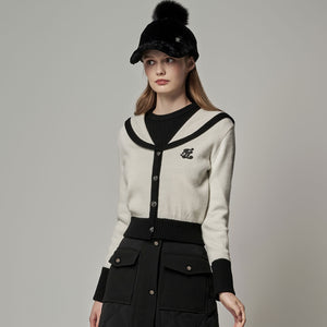 SAILOR COLOR POINT CARDIGAN (IVORY)