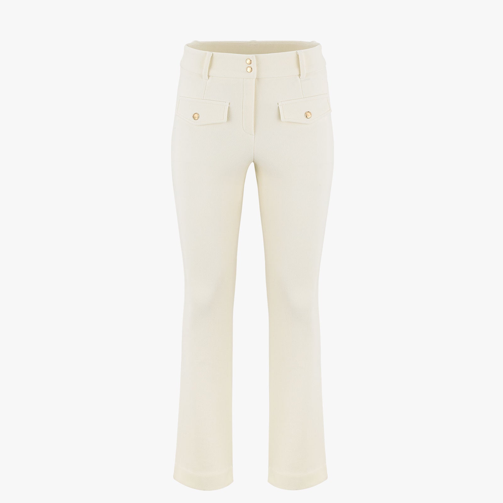 BOOTS CUT CORDUROY FLEECE PANTS (CREAM)