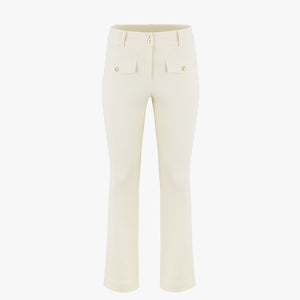 BOOTS CUT CORDUROY FLEECE PANTS (CREAM)