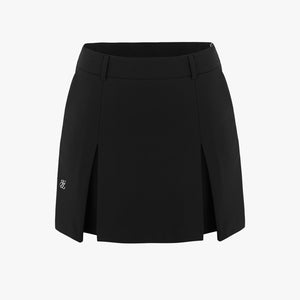 TWO POCKET SEMI A LINE SKIRT (BLACK)