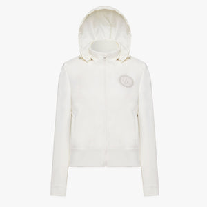 NEOPRENE ZIP-UP HOODIE(IVORY)