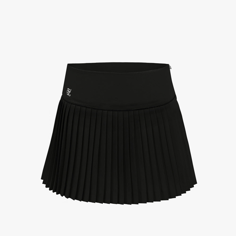 ALL-THAT FLARE PLEATS SKIRT(BLACK)